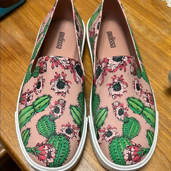 Melissa Women's Cactus Print SlipOn Shoes - Pink - Picture 1 of 5